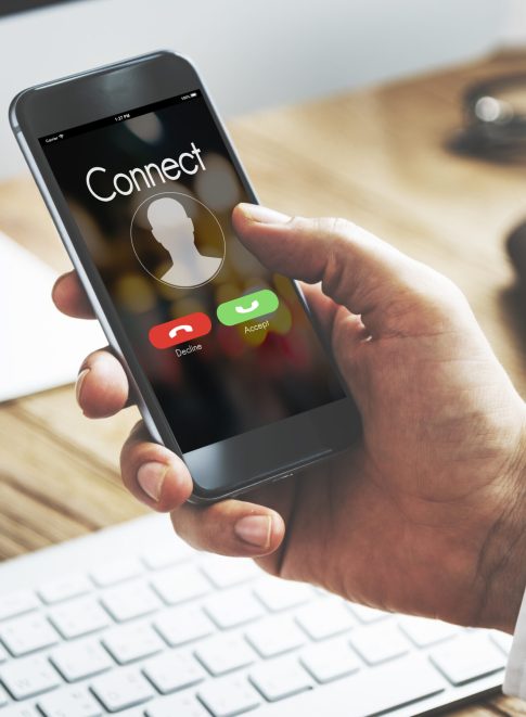 Connect Incoming Call Communication Concept